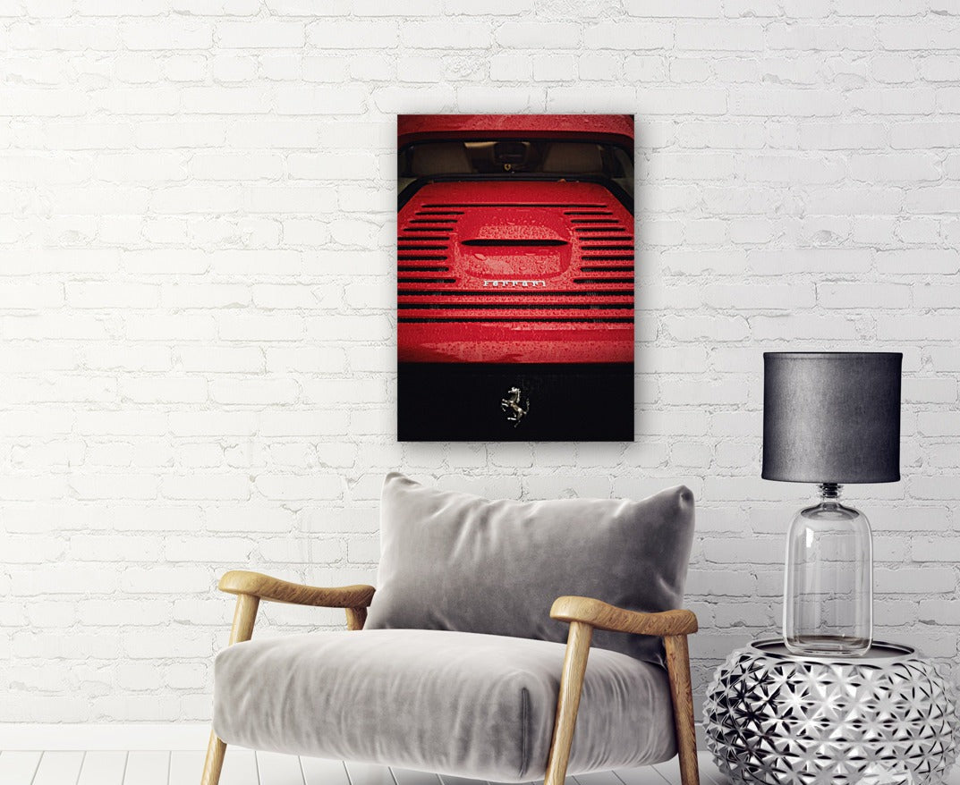 Experience the thrill of driving a Red Ferrari in the rain through London with this stunning print! Perfect for car enthusiasts or those looking to add a touch of luxury to their home decor. Bring the beauty and power of this iconic car into your space. Photo taken on a Fujifilm XT2 with a 35mm F2 lens Print on museum quality Giclée paper Hahnemühle Pearl