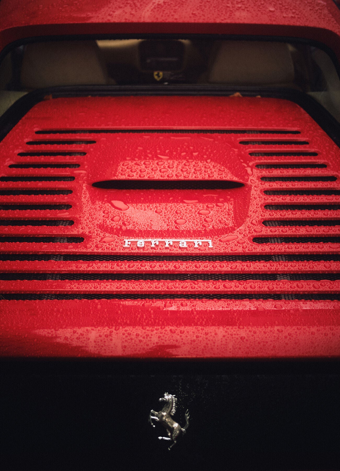 Experience the thrill of driving a Red Ferrari in the rain through London with this stunning print! Perfect for car enthusiasts or those looking to add a touch of luxury to their home decor. Bring the beauty and power of this iconic car into your space. Photo taken on a Fujifilm XT2 with a 35mm F2 lens Print on museum quality Giclée paper Hahnemühle Pearl