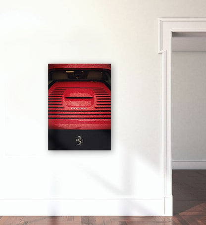 Experience the thrill of driving a Red Ferrari in the rain through London with this stunning print! Perfect for car enthusiasts or those looking to add a touch of luxury to their home decor. Bring the beauty and power of this iconic car into your space. Photo taken on a Fujifilm XT2 with a 35mm F2 lens Print on museum quality Giclée paper Hahnemühle Pearl