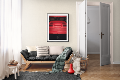 Experience the thrill of driving a Red Ferrari in the rain through London with this stunning print! Perfect for car enthusiasts or those looking to add a touch of luxury to their home decor. Bring the beauty and power of this iconic car into your space. Photo taken on a Fujifilm XT2 with a 35mm F2 lens Print on museum quality Giclée paper Hahnemühle Pearl