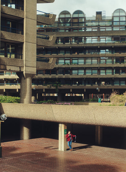 Discover the art of urban geometry and the vibrancy of The Barbican. Featuring bold colors and intricate details, this print is perfect for adding a touch of energy and excitement to any room. Don't miss out on this unique and captivating piece!