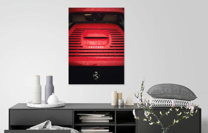 Experience the thrill of driving a Red Ferrari in the rain through London with this stunning print! Perfect for car enthusiasts or those looking to add a touch of luxury to their home decor. Bring the beauty and power of this iconic car into your space. Photo taken on a Fujifilm XT2 with a 35mm F2 lens Print on museum quality Giclée paper Hahnemühle Pearl